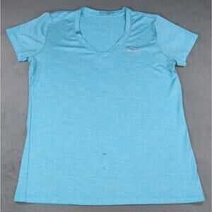 Under Armour Women’s Blue V-Neck Short Sleeve Athletic Shirt Size Small